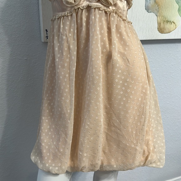 NWT- Essential by A.B.S. Allen Schwartz Cream Cocktail Mini Dress - Picture 7 of 14